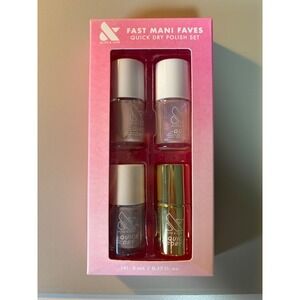 Olive & June Fast Mani Faves Quick Dry Polish Set Poodle Baroque Prairie 4pc New